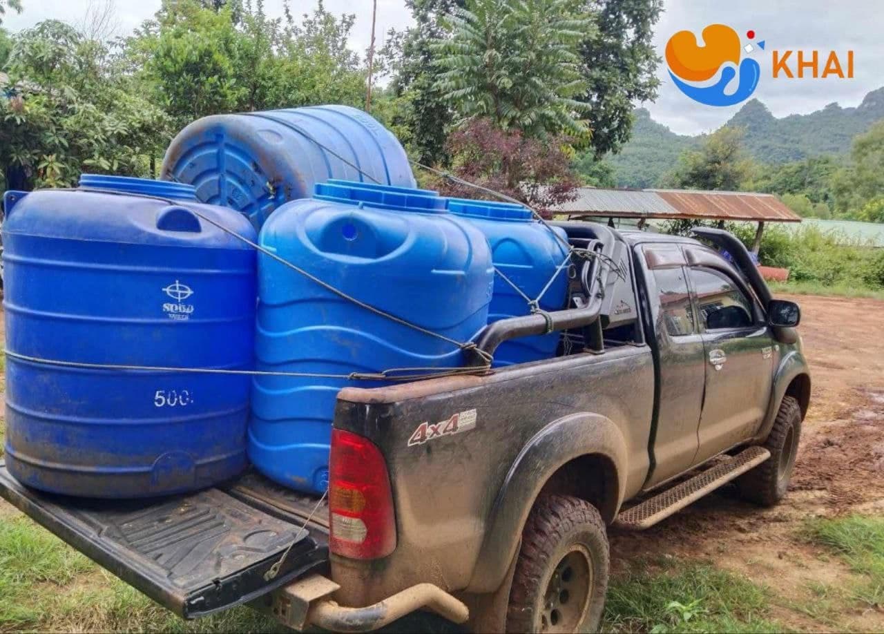 Community water point construction